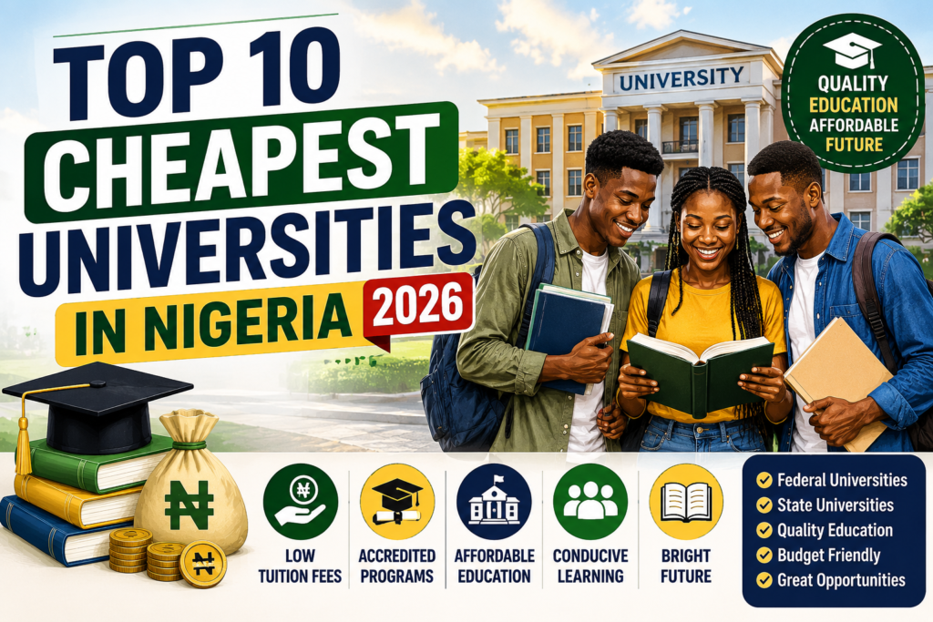 Top 10 Cheapest Universities in Nigeria 2026